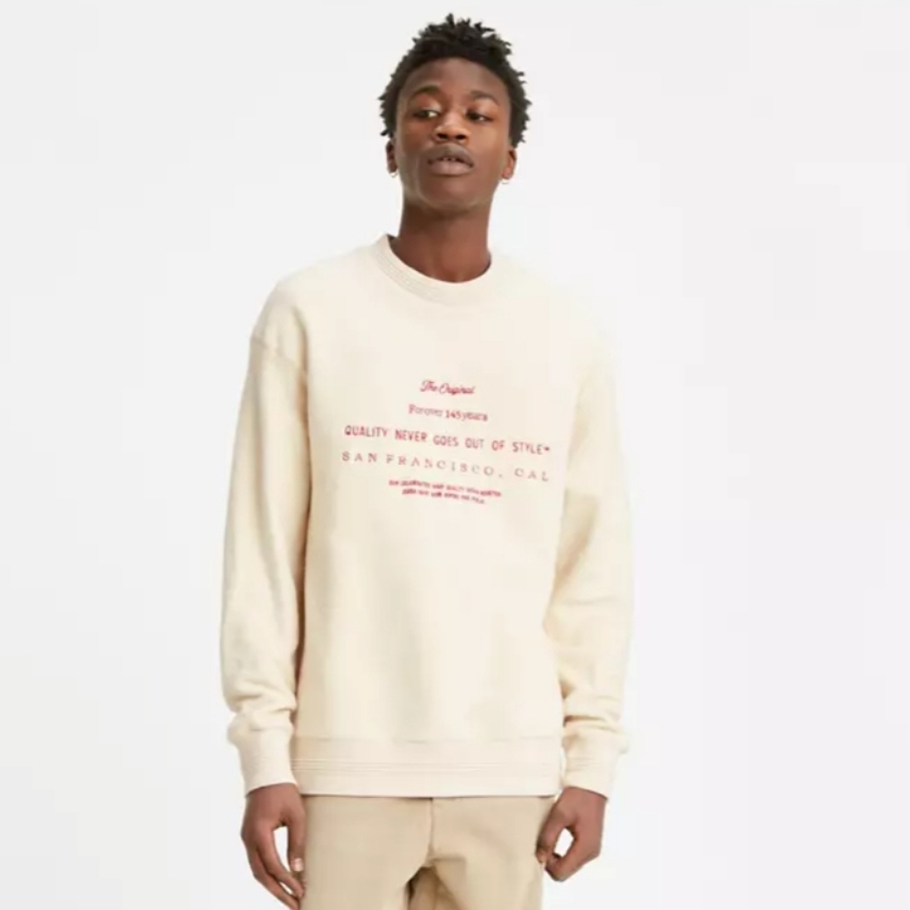 Levi's Relaxed Fit Logo Crew Neck
